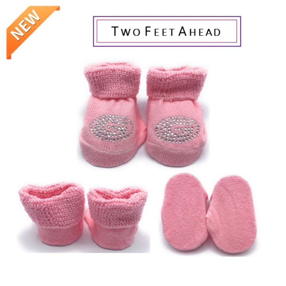 UGA Bulldogs Two Feet Ahead Pink Baby Bootie   🌸